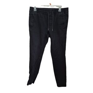 Hollister Joggers Mens Medium Black Super Skinny‎ Advanced Stretch Tapered Leg